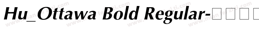 Hu_Ottawa Bold Regular字体转换
